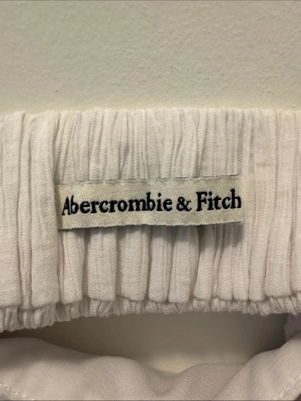 Abercrombie & Fitch White Spaghetti-Strap Maxi Sundress